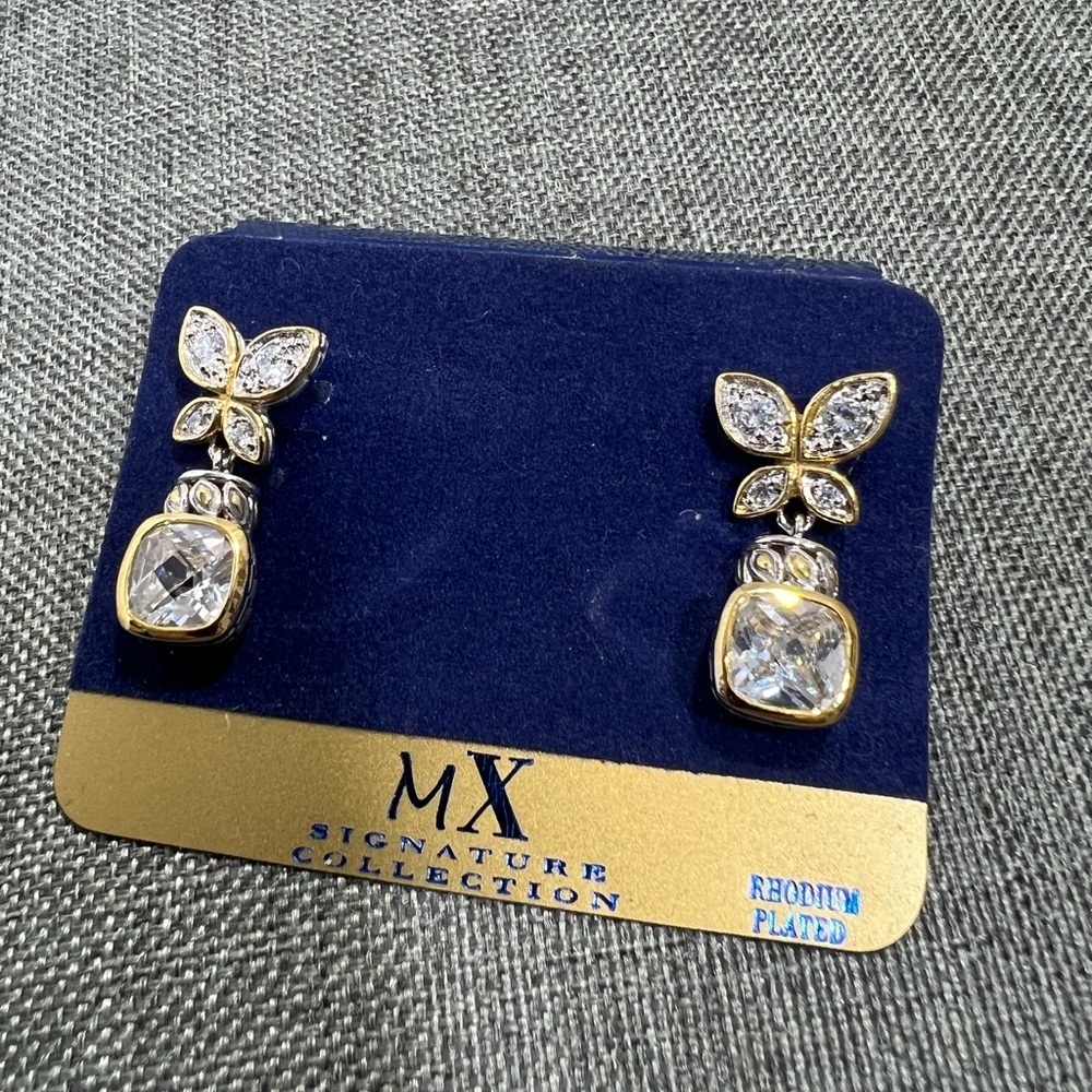 MX Signature Collection CZ Stones in Rhodium Plated Setting,Lasting Fini☑️ - Picture 5 of 7